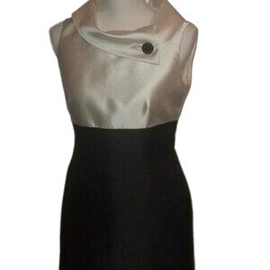 Tahari black and white dress size 4